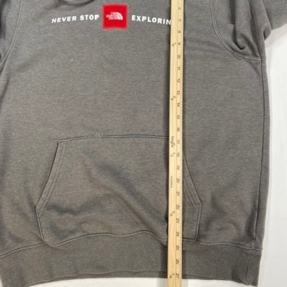 The North‎ Face Mens Hoodie Gray Never Stop Exploring Graphic Pullover Size L - Picture 6 of 11